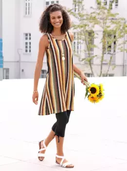 Повседневный образ Платье из джерси "Платье из джерси" Casual Looks, хаки