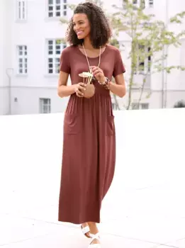 Повседневный образ Платье из джерси "Платье из джерси" Casual Looks, коричневый