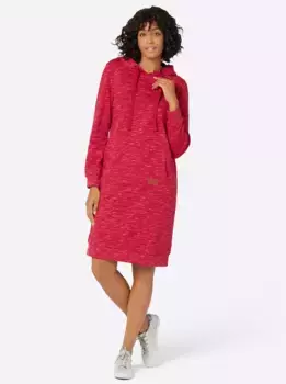 Повседневный образ Платье из джерси "Sweat Dress" Casual Looks, цвет Rot-Wei-Meliert