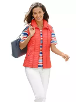 Повседневный образ стеганый жилет Casual Looks, цвет Hummer