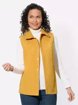 Повседневный образ стеганый жилет Casual Looks, цвет Ocker