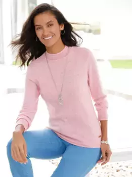 Повседневный образ Свитер с воротником-стойкой "Свитер с воротником-стойкой" Casual Looks, цвет Ros-Meliert