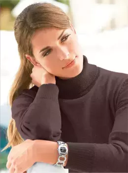 Повседневный образ Свитер-водолазка "Пуловер" Casual Looks, коричневый