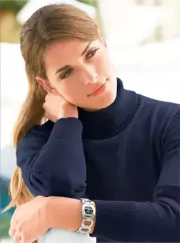 Повседневный образ Свитер-водолазка "Пуловер" Casual Looks, цвет морской волны