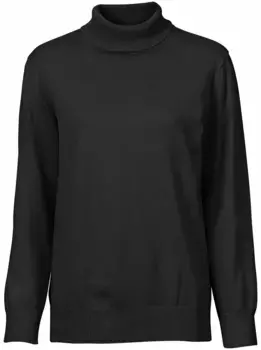 Повседневный образ Свитер-водолазка "Пуловер" Casual Looks, черный