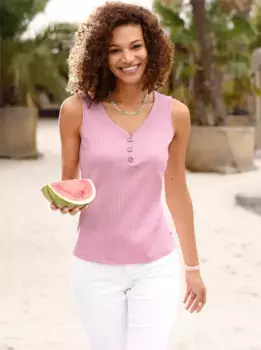 Повседневный образ: топ-рубашка Casual Looks, цвет Ros