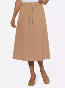 Повседневный образ: юбка-комбинация Casual Looks, цвет Camel