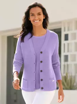 Повседневный образ Вязаный свитер "Twinset" Casual Looks, цвет Lavendel