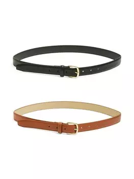 Повседневный ремень PIECES Belt PCOLINE, цвет cognac/black