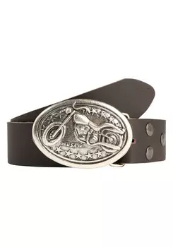 Повседневный ремень RETTUNGSRING by showroom 019° Belt Biker, коричневый