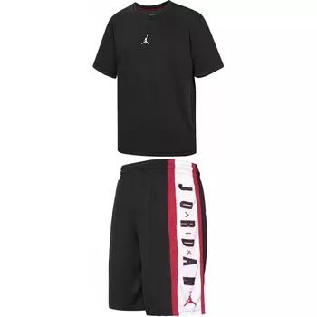 Повседневный спортивный мужской спортивный костюм черный Jordan, черный