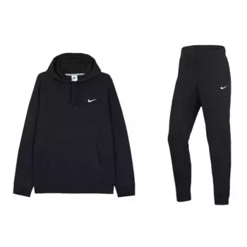 Повседневный спортивный мужской спортивный костюм черный Nike, черный