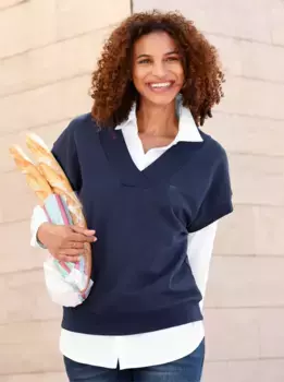 Повседневный свитер Casual Looks, цвет морской волны
