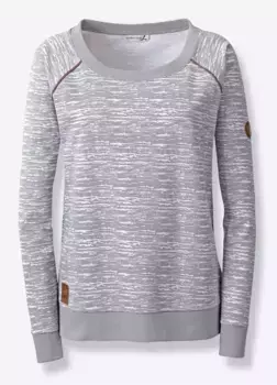 Повседневный свитер Casual Looks, цвет Steingrau-Ecru-Bedruckt