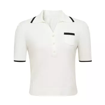 Повседневный свитер Deep Breath с короткими рукавами, белый