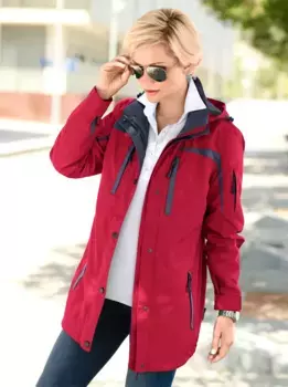 Повседневный вид. Функциональная куртка с капюшоном Casual Looks, красный