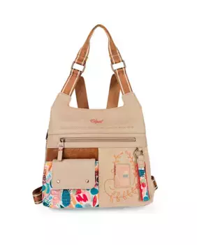 Повседневный женский рюкзак бежевого цвета SKPAT, бежевый