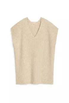 Повседневный жилет в рубчик Arket, бежевый