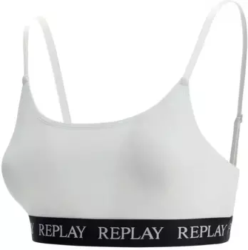 Повторное бюстье "LADY CASUAL BRALETTE", с регулируемыми бретельками-тоненьками Replay, белый