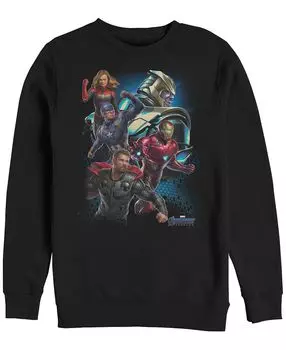 Поза для группового действия marvel men's avengers endgame, флис с воротником-стойкой Fifth Sun, черный