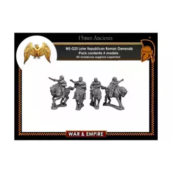 Поздние республиканские генералы, War & Empire - Ancients Miniatures - Late Roman (15mm)