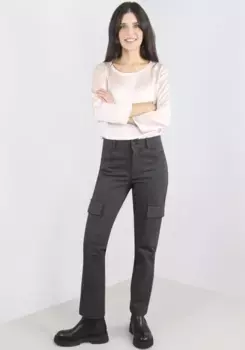 Пожалуйста, джинсовые брюки-карго Please Jeans, антрацит