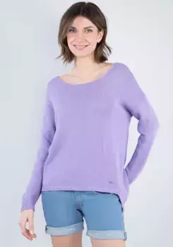 Пожалуйста, джинсовый свитер с круглым вырезом, один размер Please Jeans, цвет 1619-Iris