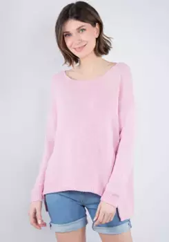 Пожалуйста, джинсовый свитер с круглым вырезом "PL-M49", красивого меланжевого цвета, один размер Please Jeans, цвет Gardenia