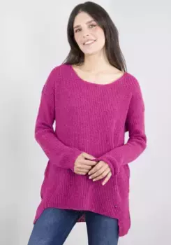 Пожалуйста Джинсовый вязаный свитер Please Jeans, цвет Ciclamino