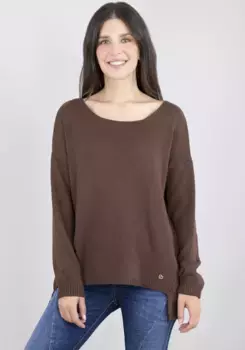 Пожалуйста Джинсовый вязаный свитер Please Jeans, цвет Caffee