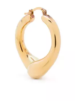 Позолоченная серьга JIL SANDER, золотой