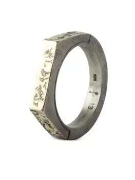 Позолоченное кольцо Sistema Parts of Four, серебряный