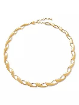 Позолоченное колье-чокер Nura Monica Vinader, золотой