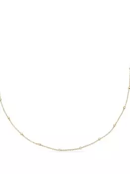 Позолоченное колье Monica Vinader, золотой