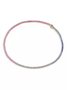 Позолоченное колье Petite Magenta Eternity Heart Anabela Chan, золотой