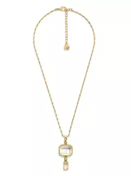 Позолоченное колье с подвеской Goossens, золотой