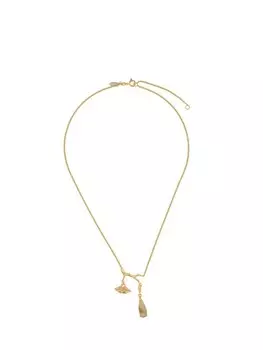 Позолоченное колье с подвеской Wouters & Hendrix, золотой