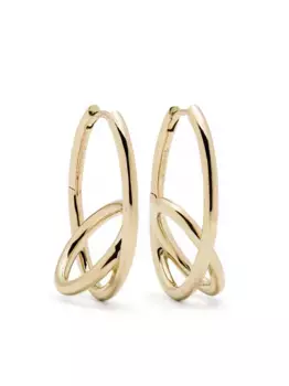 Позолоченные серьги-кольца Spiralis Otiumberg, золотой