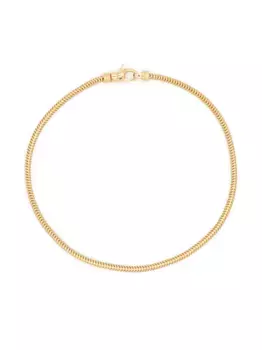 Позолоченный браслет Snake Tom Wood, золотой