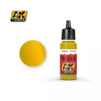 Позолоченный Металл (Акрил), Paint - Figure - Yellow, Red, and Orange Colors (AK-Interactive)