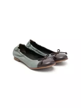 Pp балетки с бантами, серый