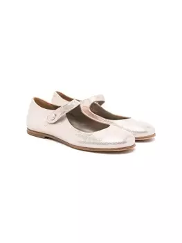 Pp блестящие балетки, розовый