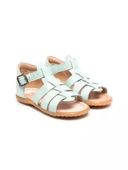 Pp лакированные босоножки с ремешками, зеленый