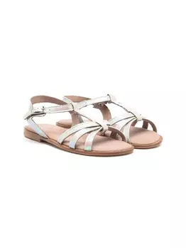 Pp сандалии с пряжками, серый