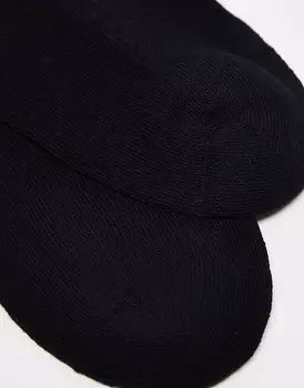Пять пар черных махровых носков ASOS DESIGN