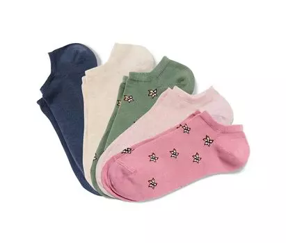 Пять пар носков-кроссовок Tchibo, разноцветный