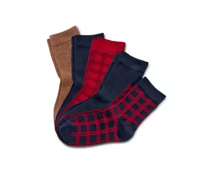 Пять пар носков Tchibo, 2x темно-синий