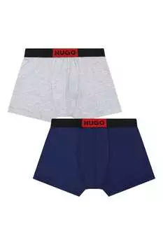Пять пар синих боксеров Hugo, синий