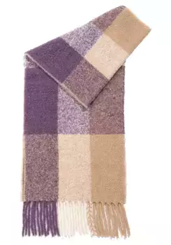 Пять вязаных шарфов "MICHAELA", с бахромой Cinque, цвет Purple-Bunt