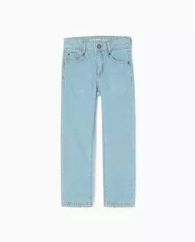 Пятикарманные джинсы для мальчика с регулируемой талией Zippy, светло-синий